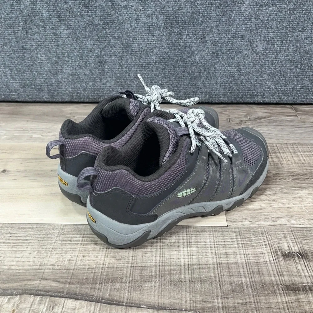 KEEN Oakridge Hiking Shoes Womens 7 Low Top Trail Sneakers Gray Purple EUC